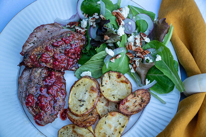 The Hunter's Table // Pan-Seared Sharptail Grouse with Raspberry Sauce